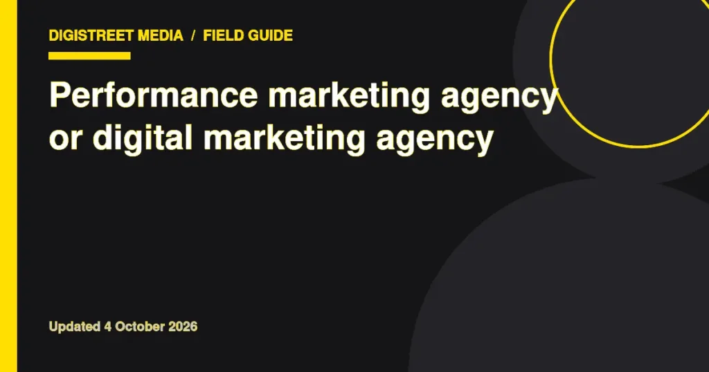 Performance marketing agency or digital marketing agency featured image
