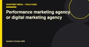 Performance marketing agency or digital marketing agency featured image