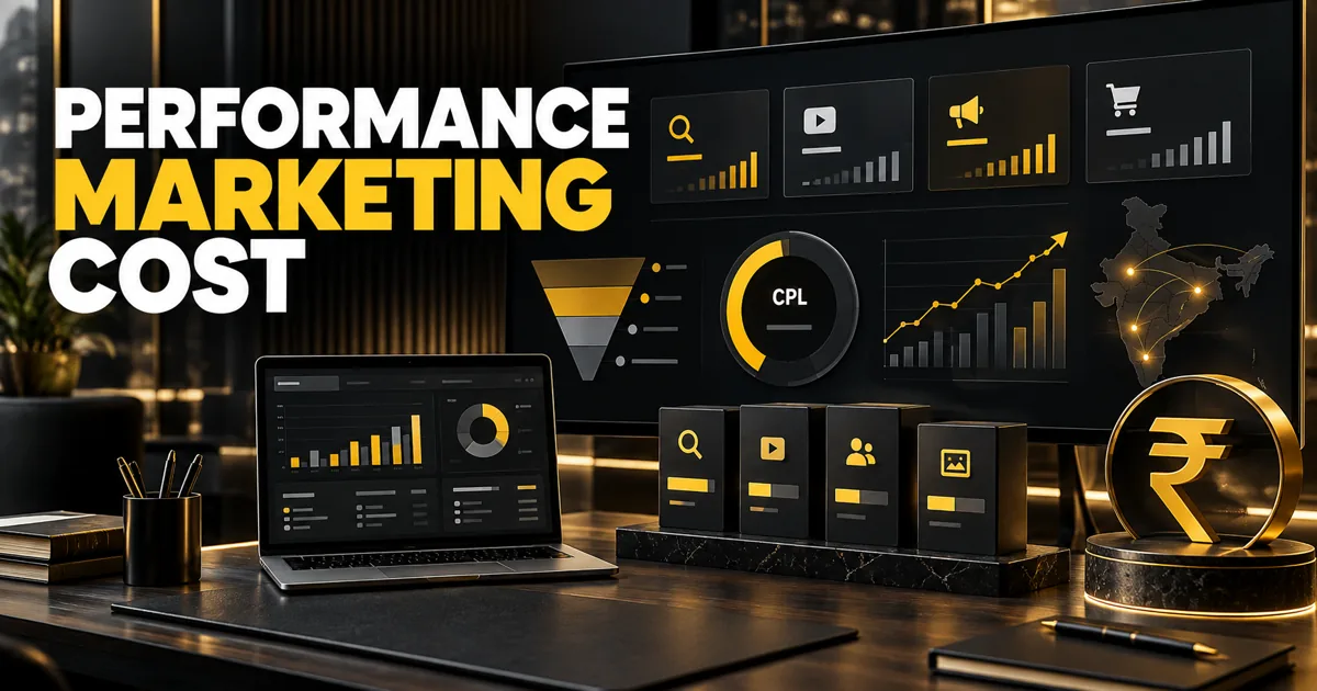 Performance marketing cost in India with advertising analytics, budgets and qualified lead metrics