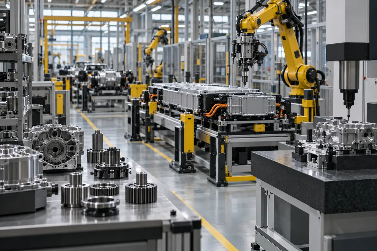 Automotive and EV component manufacturing line in Pune