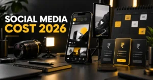 Social media marketing cost in India 2026 with content production and retainer options